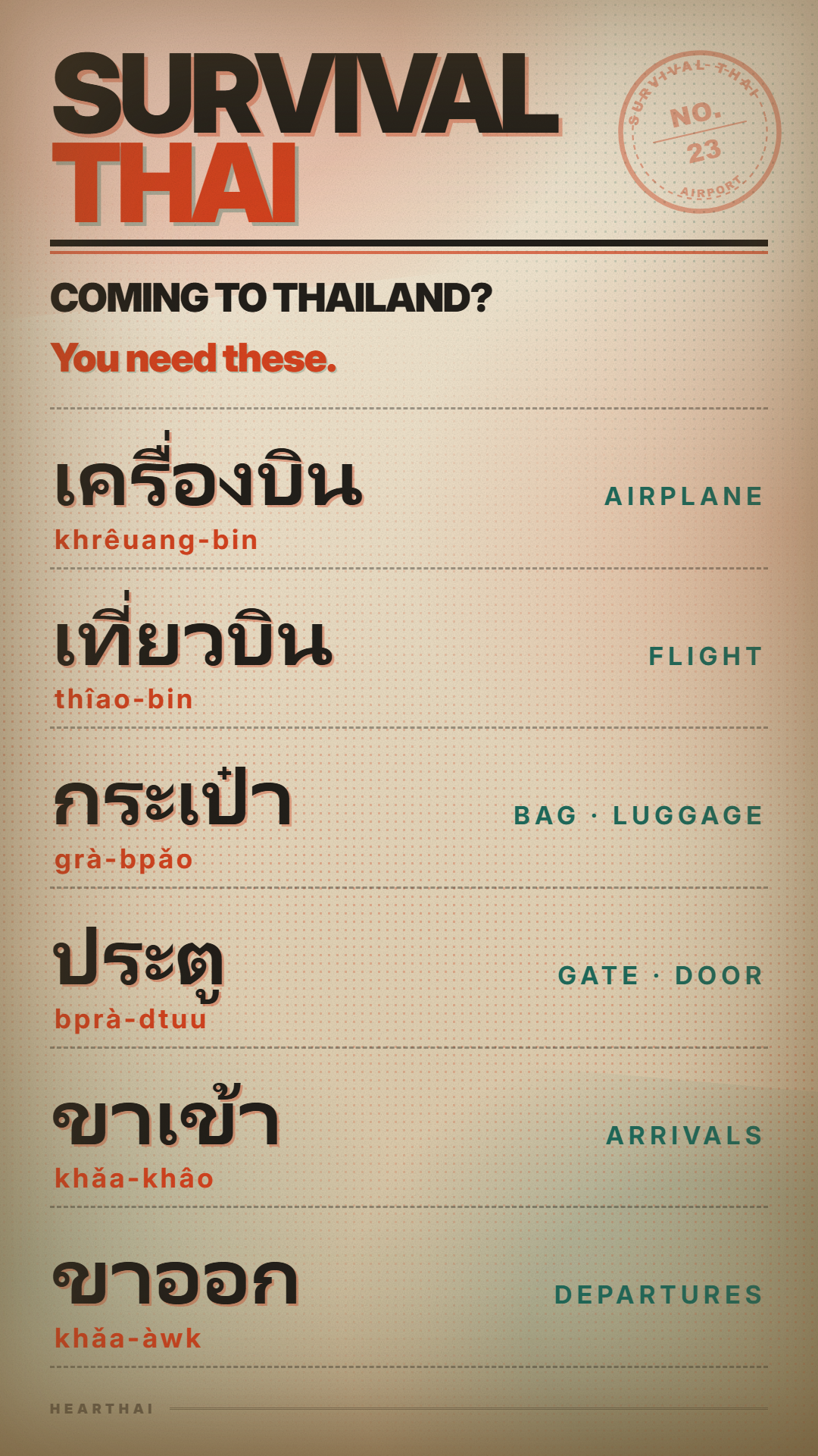 AIRPORT reference card